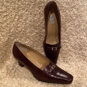 BCBGMaxAzria Brown Textured Heels